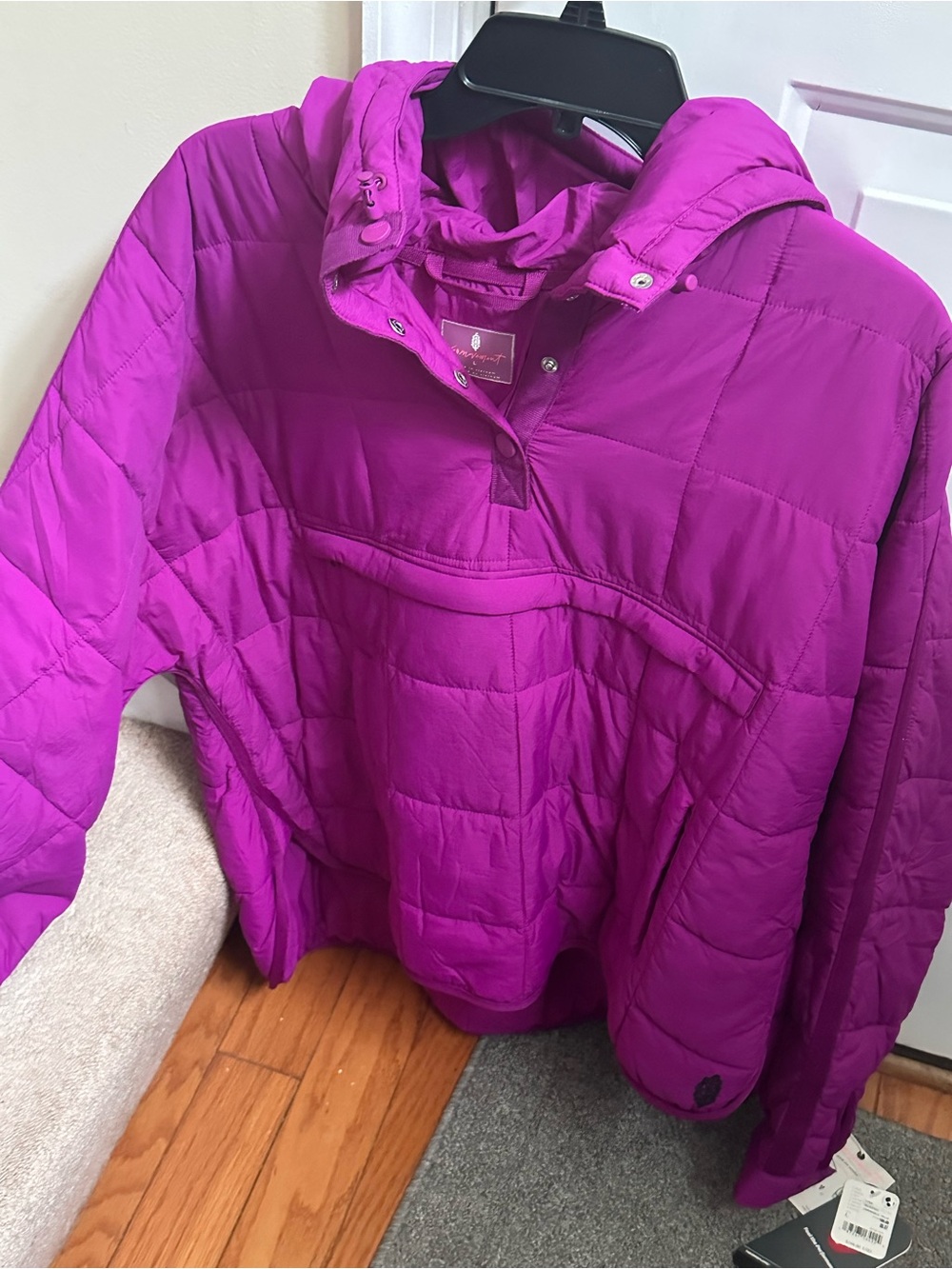 FP Movement by Free People Magenta Quilted Pullover Puffer Jacket